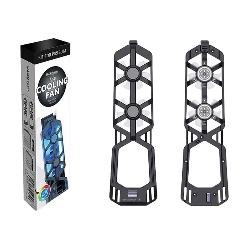 Maxx Tech Ventilador para PS5 Slim RGB
