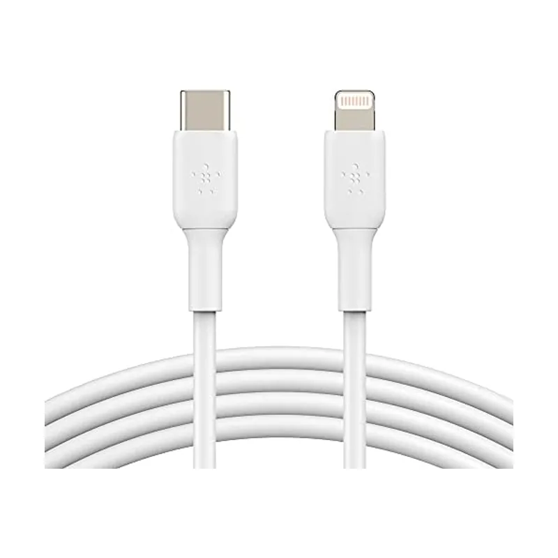 Belkin Boost Charge Cable USB-C a Lightning Cable Carga rápida para iPhone 14 Modelos anteriores Cable USB-C para iPhone con certificación MFi 2 m