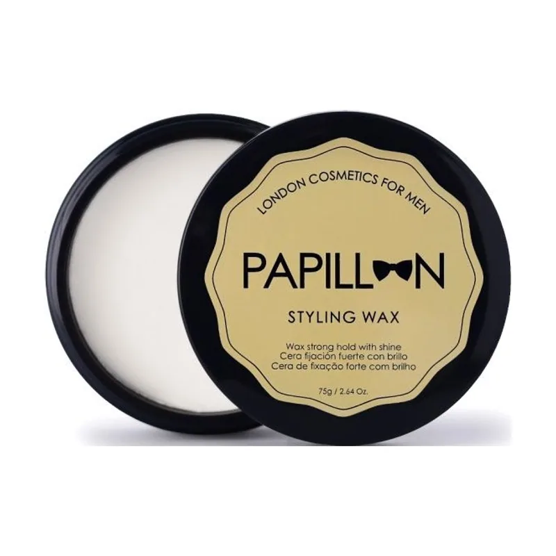 Papillon Styling Wax Cera Fijación Fuerte Con Brillo 75g