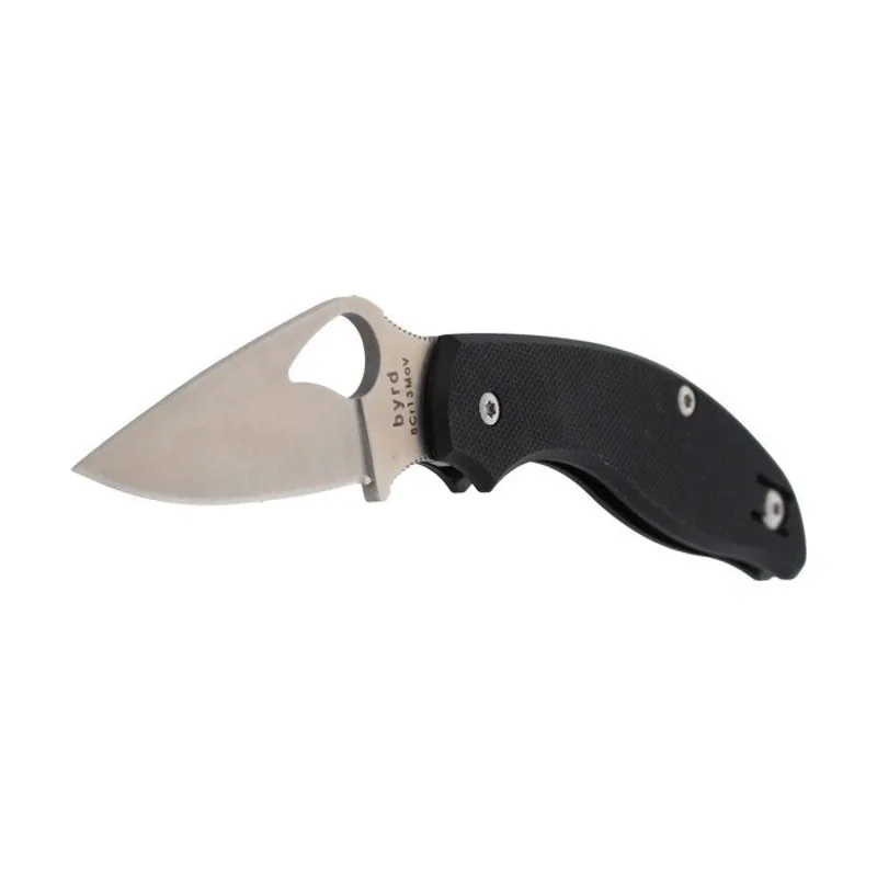 Spyderco STE-BY23GP Cuchillo plegable Tern SlipIt con hoja lisa de Acero inoxidable 8Cr13MoV de acabado satinado de 7 cm de largo