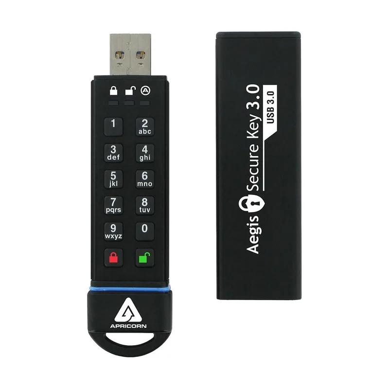 Apricorn Aegis Secure Key 3.0 flash USB 120 GB USB tipo A 3.2 Gen 1 3.1 Gen 1