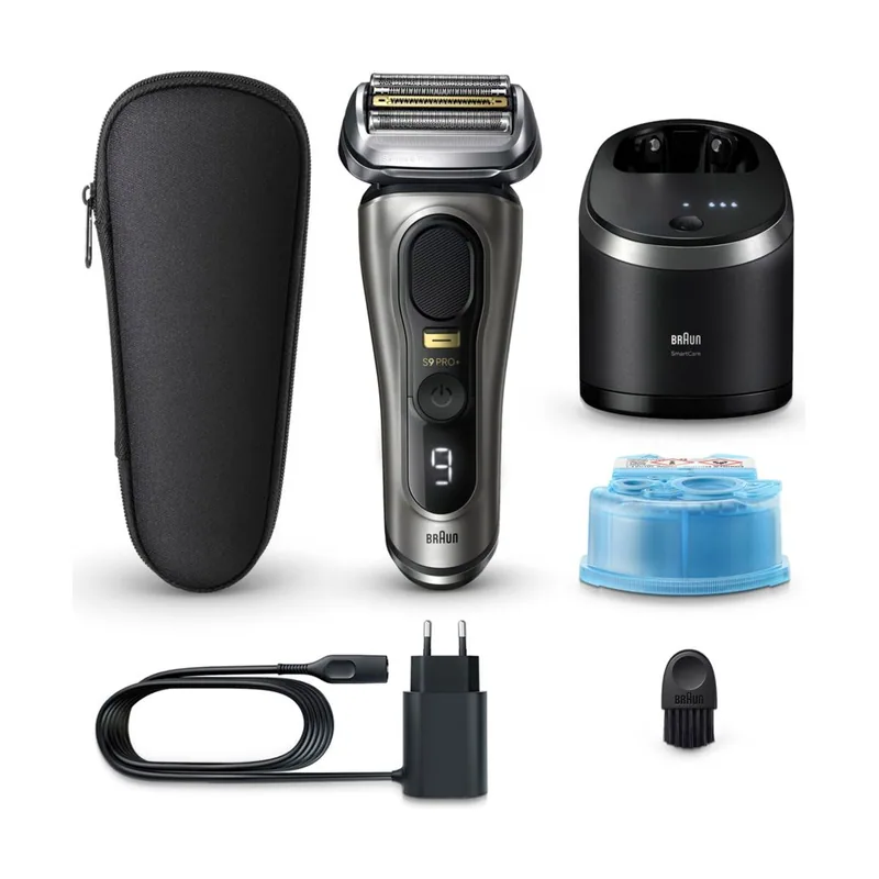 Braun Series 9 Pro+ 9565cc Wet & Dry Máquina de afeitar de láminas Recortadora Metálico