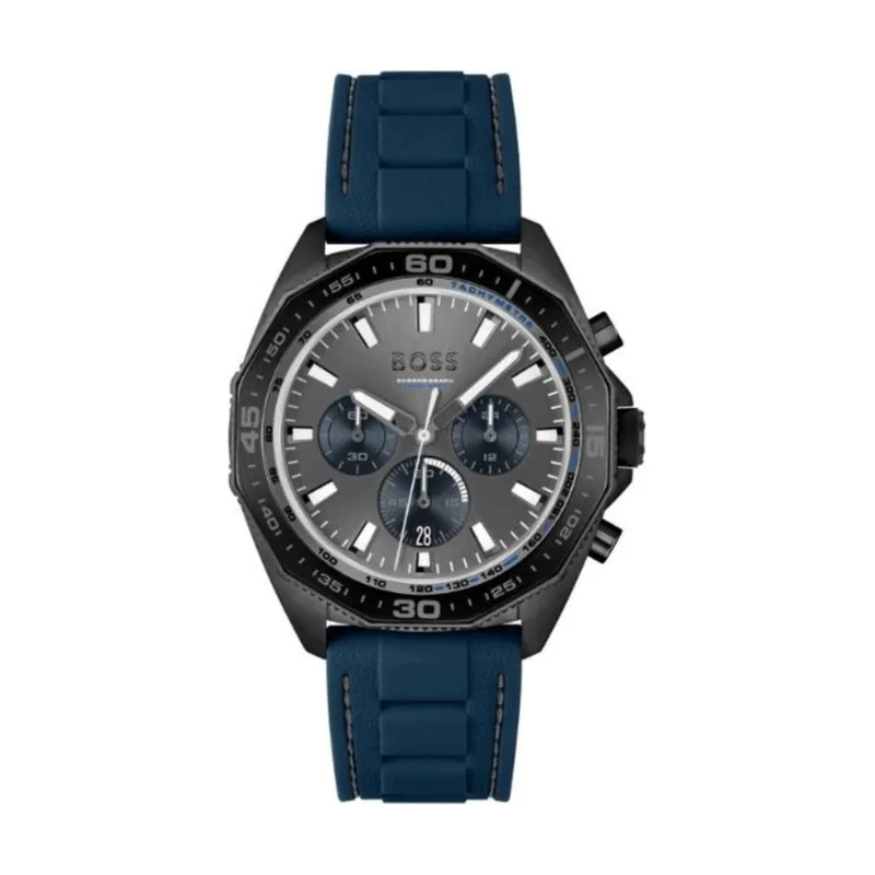 Hugo Boss BOSS Reloj Cronógrafo de Cuarzo para hombre con Correa en silicona
