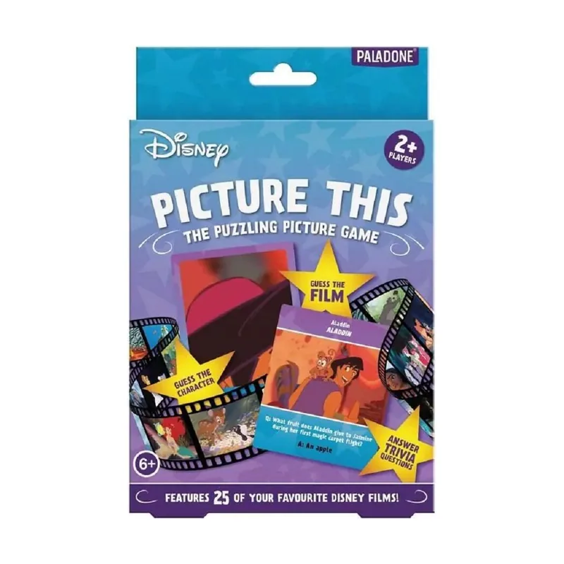 Paladone Disney Picture This Trivia Game con 70 Tarjetas de Fotos PP6755DSC