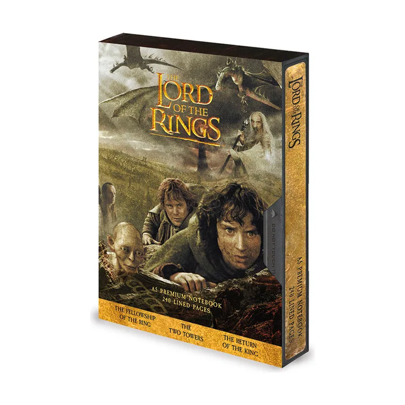 Pyramid Lord of The Rings VHS A5 Premium Notebook Merchandising Ufficiale