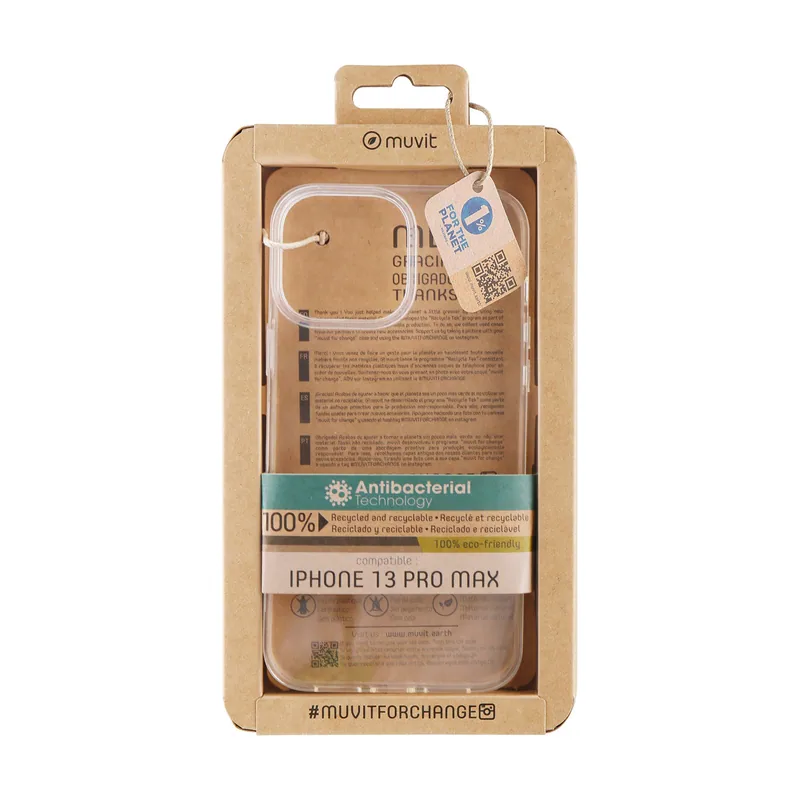 Muvit for change Funda Apple iPhone 13 Pro MAX recicletek antibacterias
