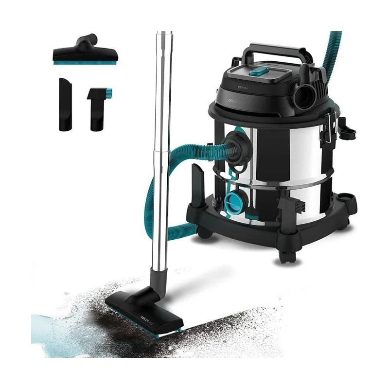 Cecotec Aspirador de Sólidos y Líquidos de 20 L Conga Rockstar Wet & Dry Steel MAX.