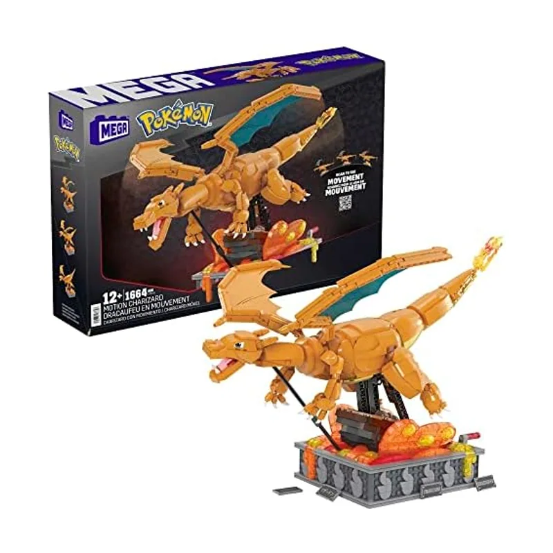 Mattel Mega Pokemon Charizard en Movimiento +1600 Bloques