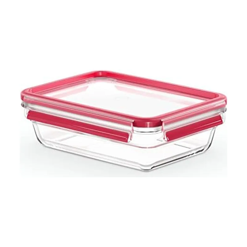 Emsa Clip&Close Hermético de Cristal rectangular de polipropileno