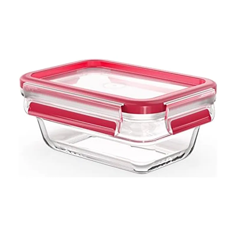 Emsa Clip&Close Hermético de Cristal rectangular de polipropileno