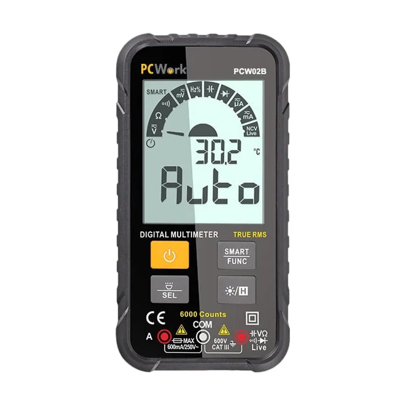 PCWork Multimetro Digital Inteligente True Rms Pcw02b