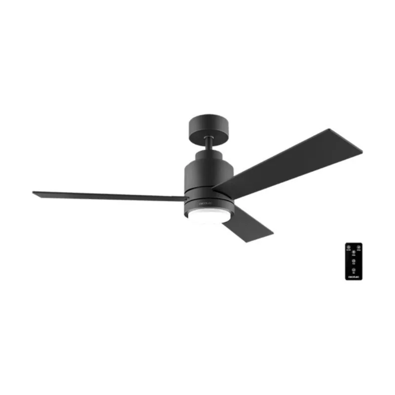 Cecotec Ventilador de Techo con Luz EnergySilence Aero 4850 Style Black. 30 W