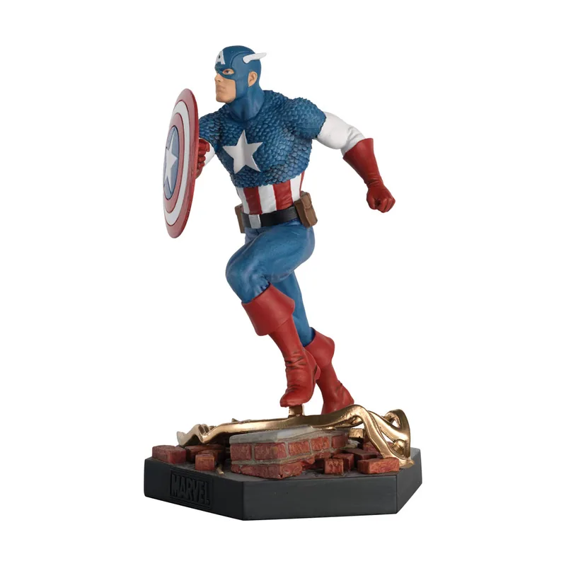 Eaglemoss Hero Collector EAGLEMOSS Figura Capitán América Pose de Batalla Escala 1:18