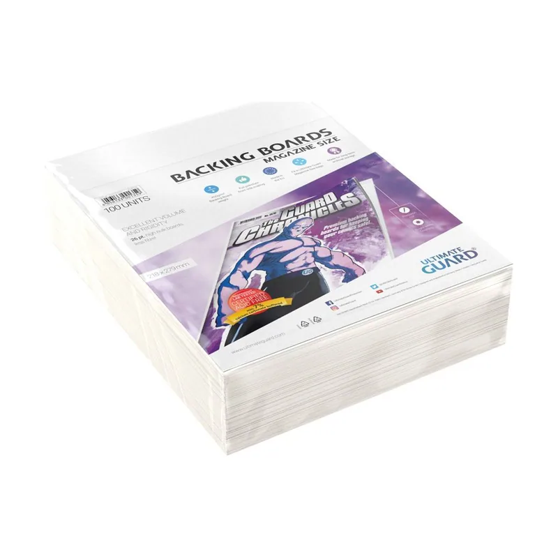 Ultimate guard comic backing boards magazine size 100