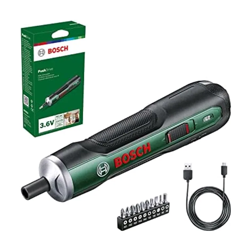 Bosch Home and Garden destornillador a batería PushDrive set de iniciación 3,6 V