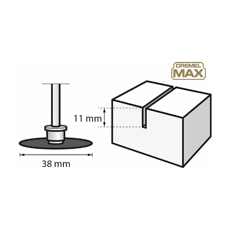 Dremel MAX Disco de corte de alto rendimiento SC545DM