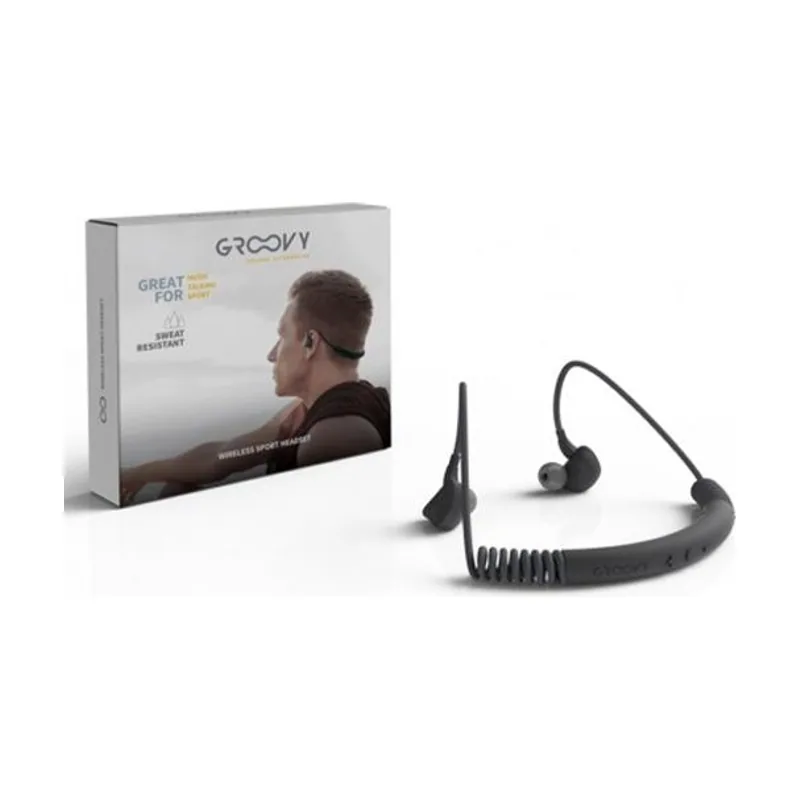 Groovy auriculares inalámbricos deportivos bluetooth con microfono