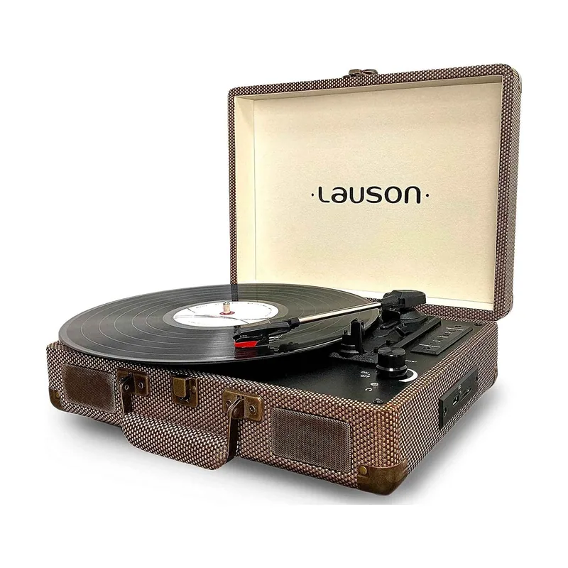 Lauson CL614 Tocadiscos de Vinilo Vintage de 3 velocidades Tocadiscos