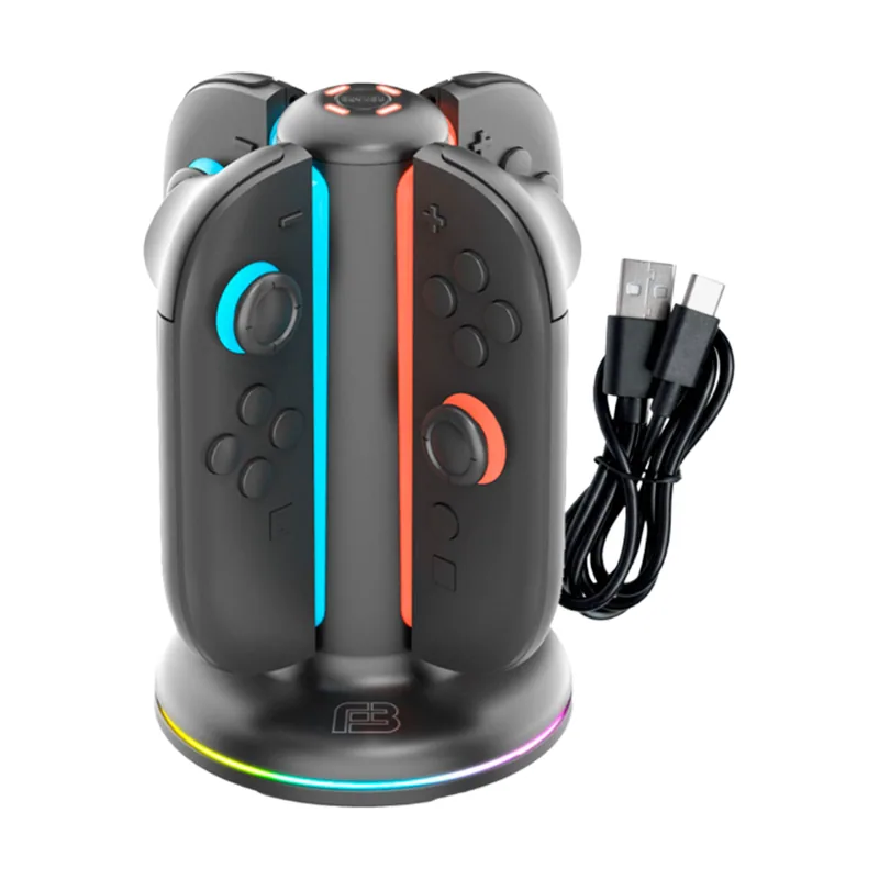 Ardistel Blackfire Quad Charging Dock Joycon RGB Led Switch 2
