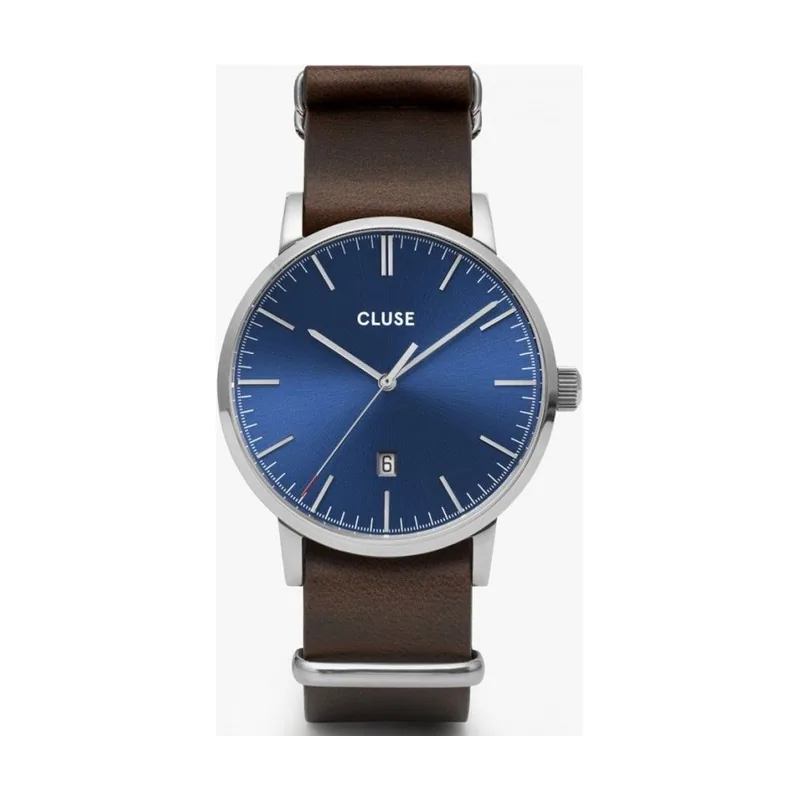 Cluse Reloj Analógico para Hombres de Cuarzo con Correa en Cuero CW0101501008
