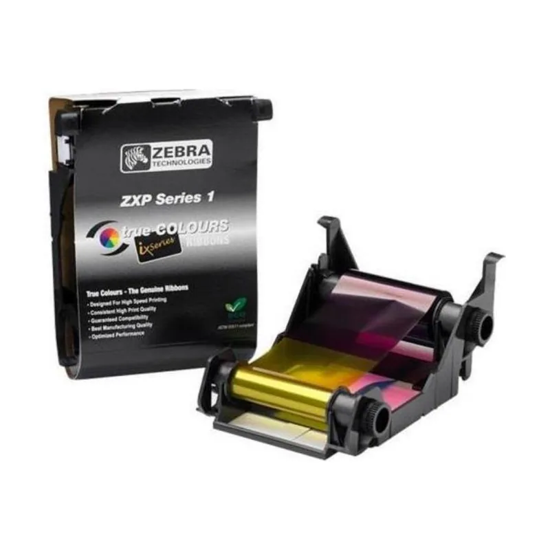Zebra zxp series 1 cinta true colors ymcko