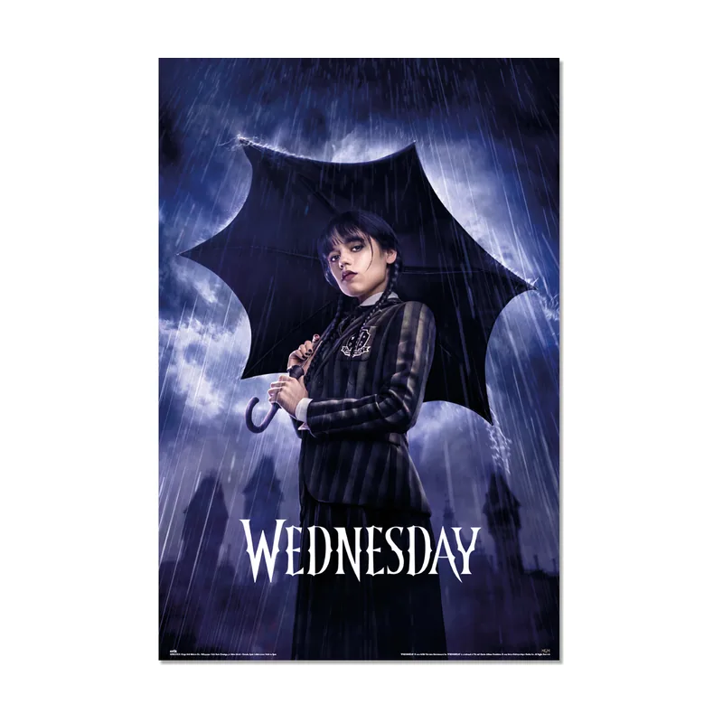Grupo Erik Poster Miércoles Addams sombrilla