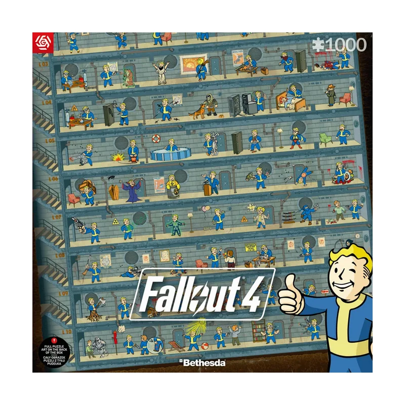 Good Loot Puzzle Perk Poster Fallout 4 1000 piezas 68x48 cm