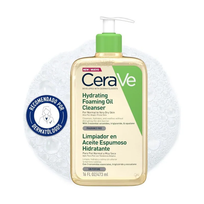 CeraVe Limpiador En Aceite Espumoso Hidratante 473 Ml