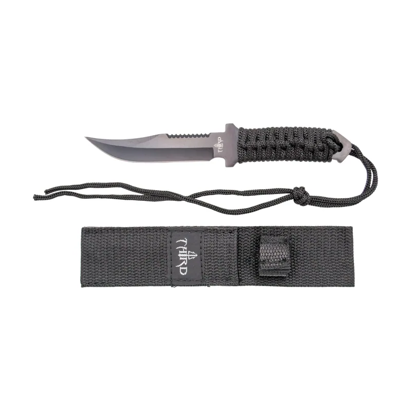Third Cuchillo táctico H0602 con hoja de acero de 11 cm acabada en