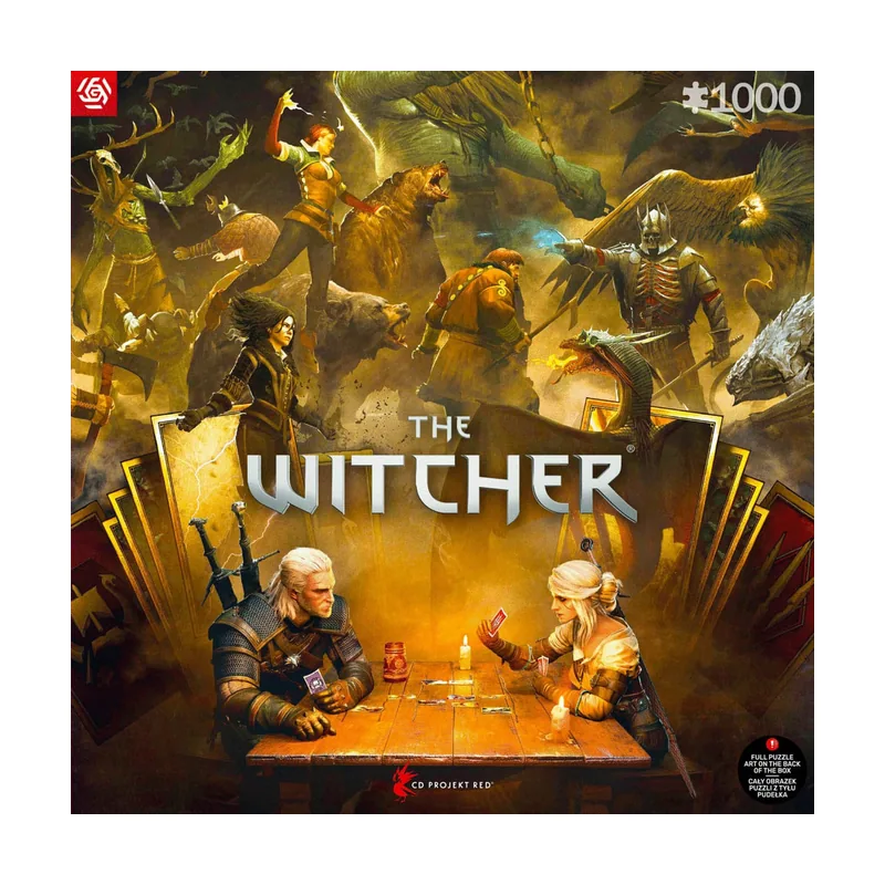 Good Loot Puzzle Jugando al Gwent The Witcher III Wild Hunt 1000 piiezas 68x48 cm