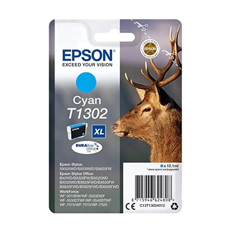 Epson Stag Cartucho T1302 cian etiqueta RF