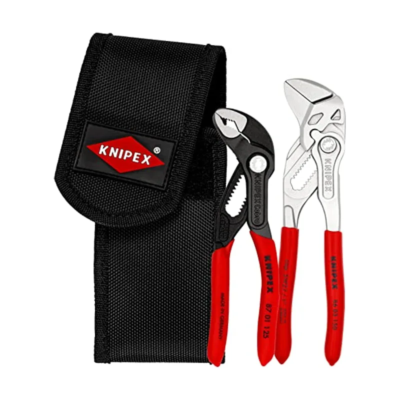 Knipex Juego de alicates mini en portaherramientas para el cinturón 2 piezas cartulina autoservicio/blíster 00 20 72 V01