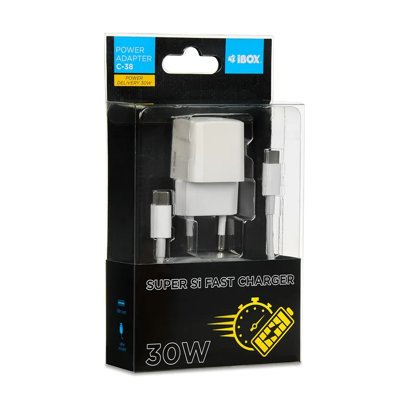 Ibox C-38CW Universal Blanco USB Carga rápida Interior