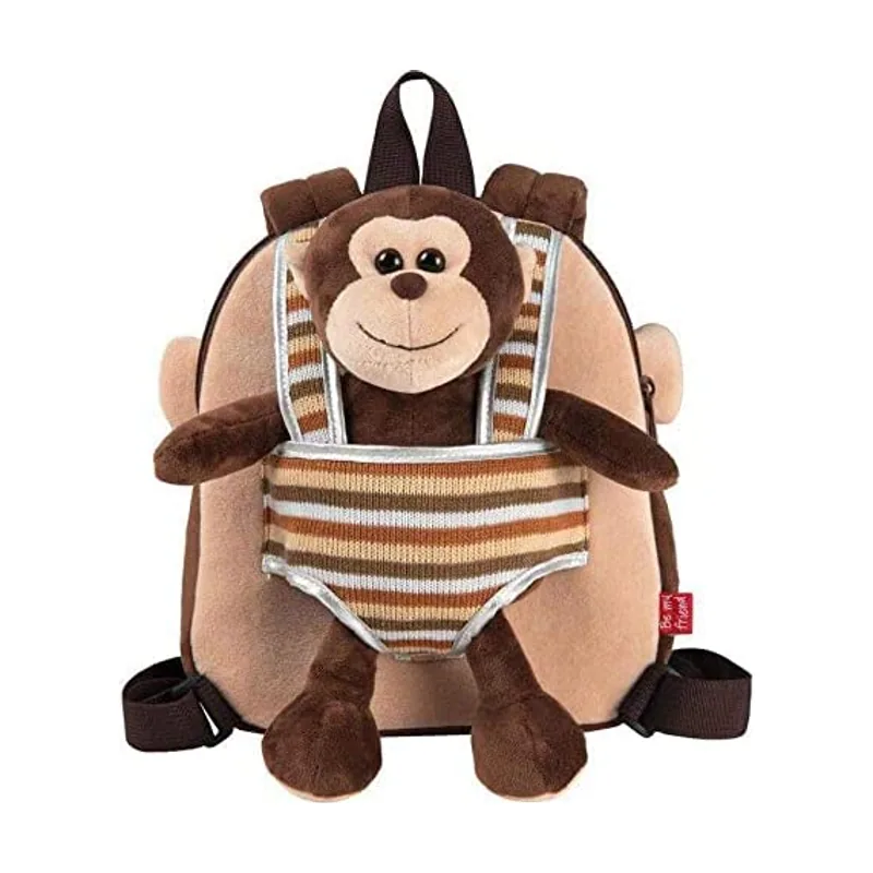 Perletti Mochila peluche 25cm con mono Max extraible