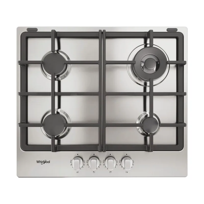 Whirlpool TGML 661 IX R Acero inoxidable Integrado 58 cm Encimera de gas 4 zona s