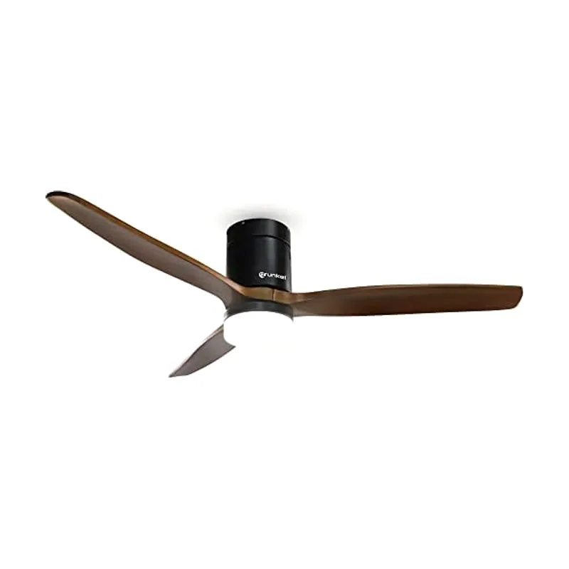 Grunkel Ventilador de techo con luz LED. Motor DC. Mando a distancia. 6 velocidades. Temporizador 8 horas
