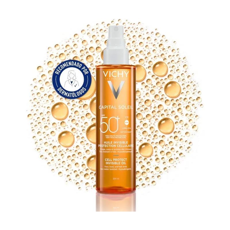 Vichy Capital Soleil Aceite Invisible Cell Protect Spf 50+ 200 Ml