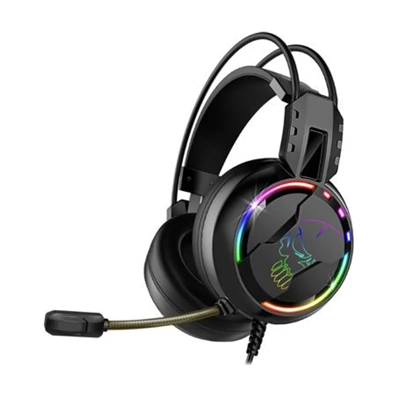 SPIRIT OF GAMER - PRO-H7 - Auriculares de audio Pro Gamer - Polipiel - Micrófono flexible - Retroiluminación LED arco iris - Multiplataforma PC y Consola