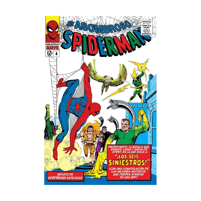 Panini El Asombroso Spiderman 4. 1964-65 BIBLIOTECA MARVEL