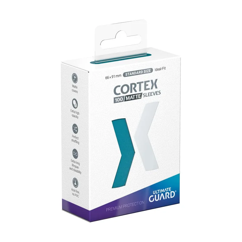 Ultimate guard cortex sleeves tamaño estándar gasolina azul mate 100