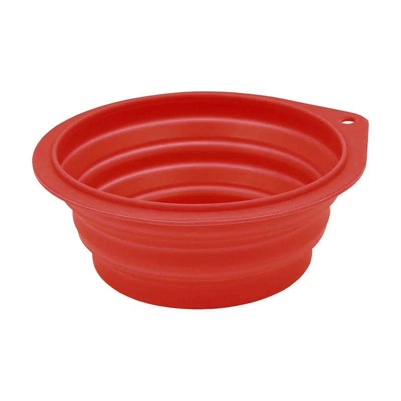Nayeco Comedero Plegable para Mascotas Rojo Silicona 500 ml
