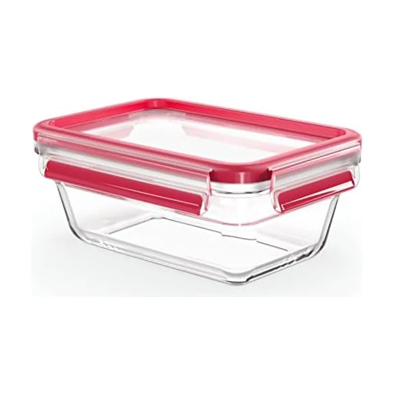 Emsa Clip&Close Hermético de Cristal rectangular de polipropileno