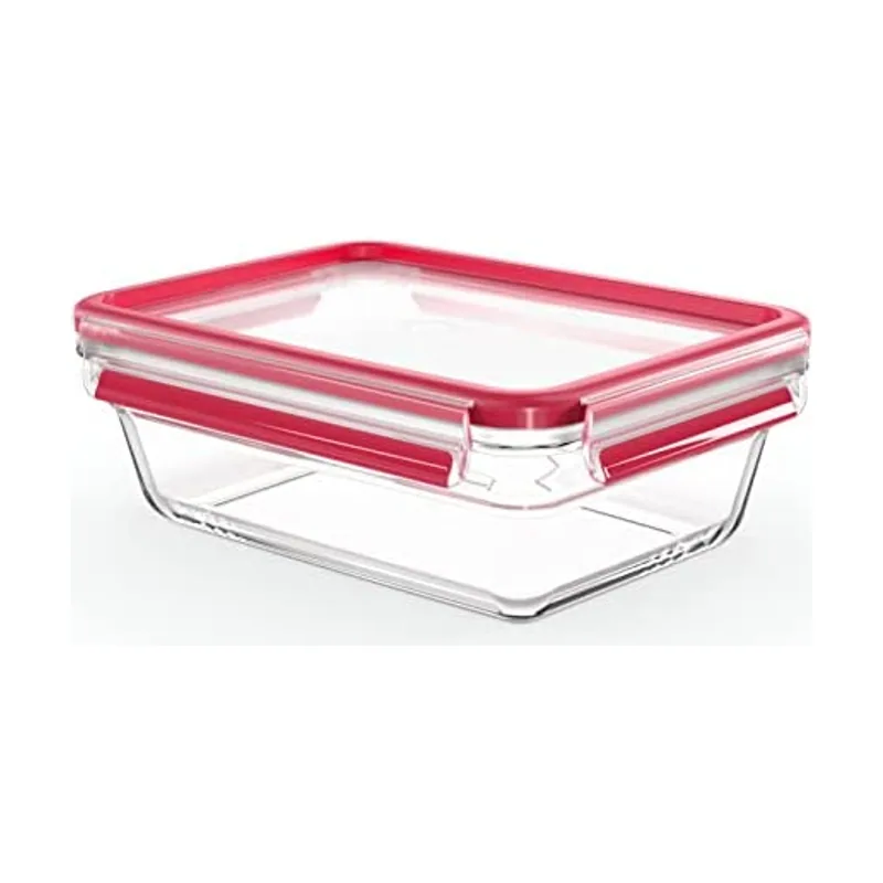 Emsa Clip&Close Hermético de Cristal rectangular de polipropileno