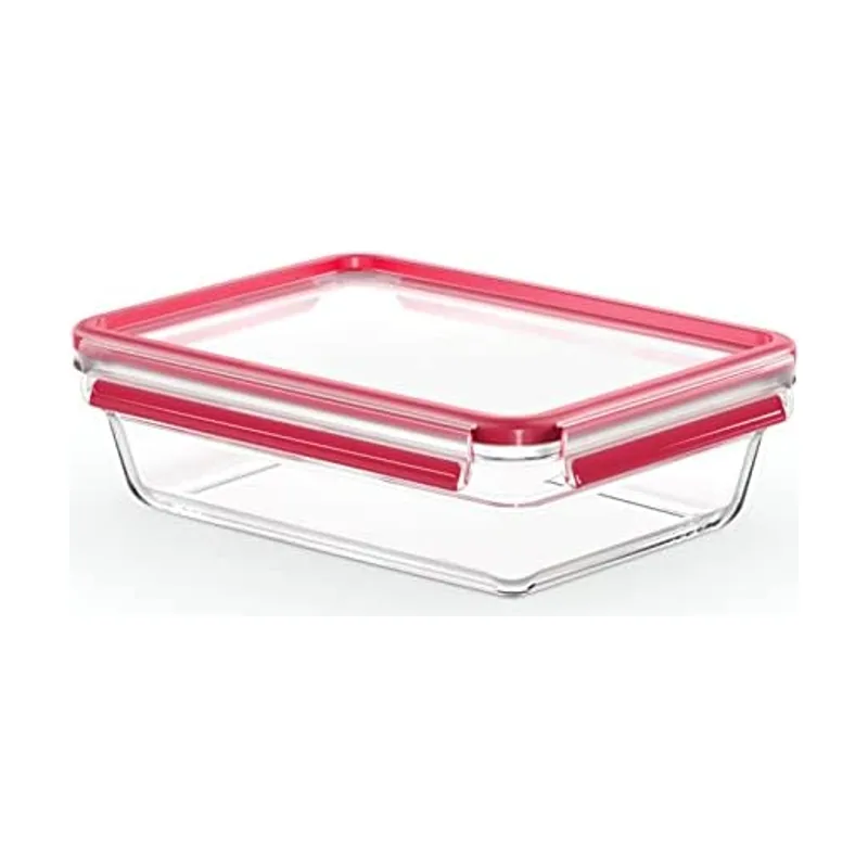 Emsa Clip&Close Hermético de Cristal rectangular de polipropileno