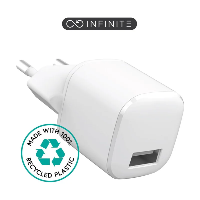 Estuff Infinite USB-A Charger 12W. 1 x USB-A.