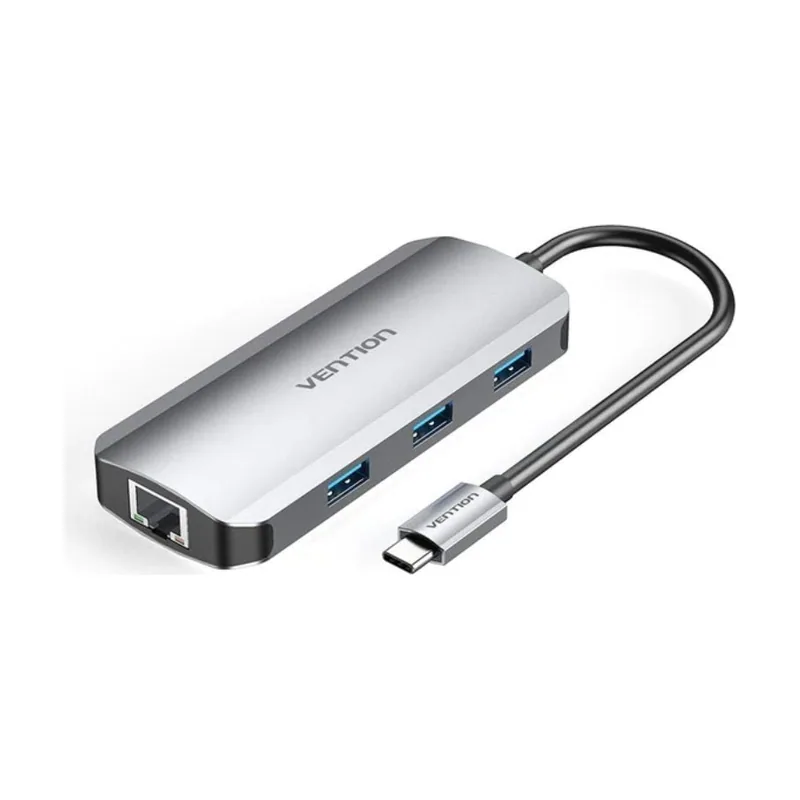 Vention Docking USB Tipo-C TOHHB 1xHDMI 3xUSB 1xRJ45 1xUSB Tipo-C PD