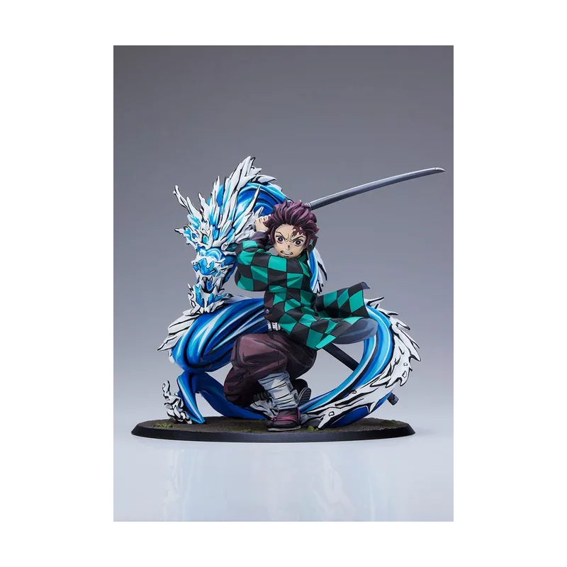 Aniplex Demon slayer kimetsu no yaiba estatua 1/8 tanjiro kamado total concentration paint ver. 19 cm