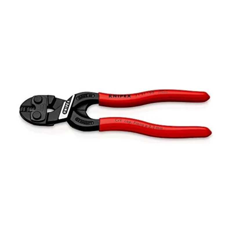 Knipex CoBolt® S Cortabulones compactos con muesca en el filo de corte negro atramentado