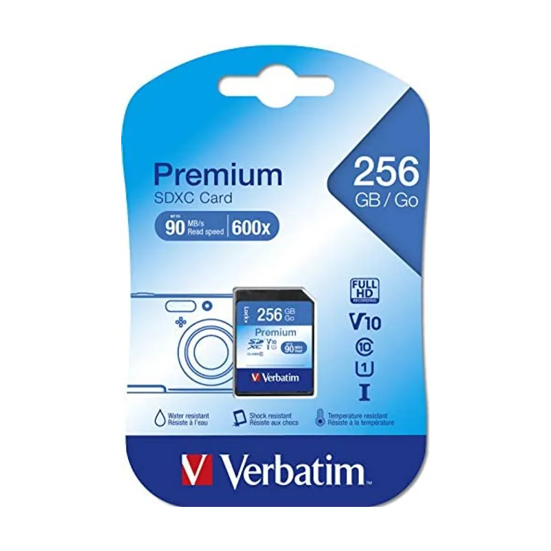Verbatim Premium 256 GB SDXC UHS-I Clase 10