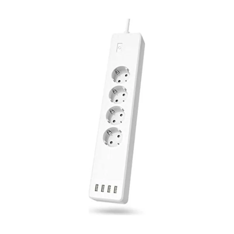 Hama Regleta Inteligente WiFi con 4 enchufes y 4 USB Enchufe múltiple sin hub/Gateway